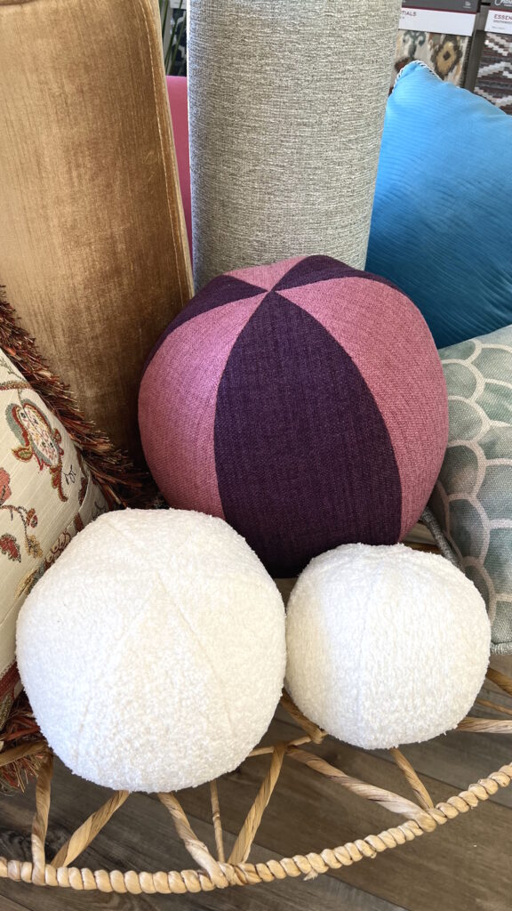 custom shape round sphere pillows