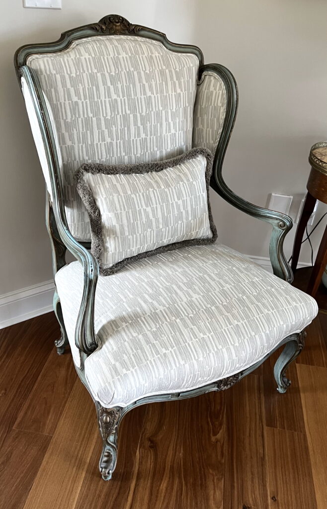 antique chair upholstery