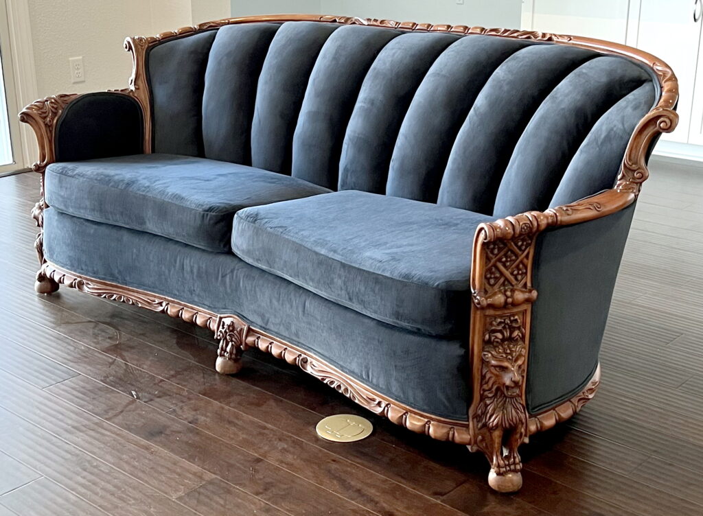 antique vintage sofa upholstery